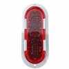 Truck-Lite 60 Series, Led, Red, Oval, 26 Diode, Stop/Turn/Tail, Gray Flange Mount, Fit N Forget S.S., 12V 60252R